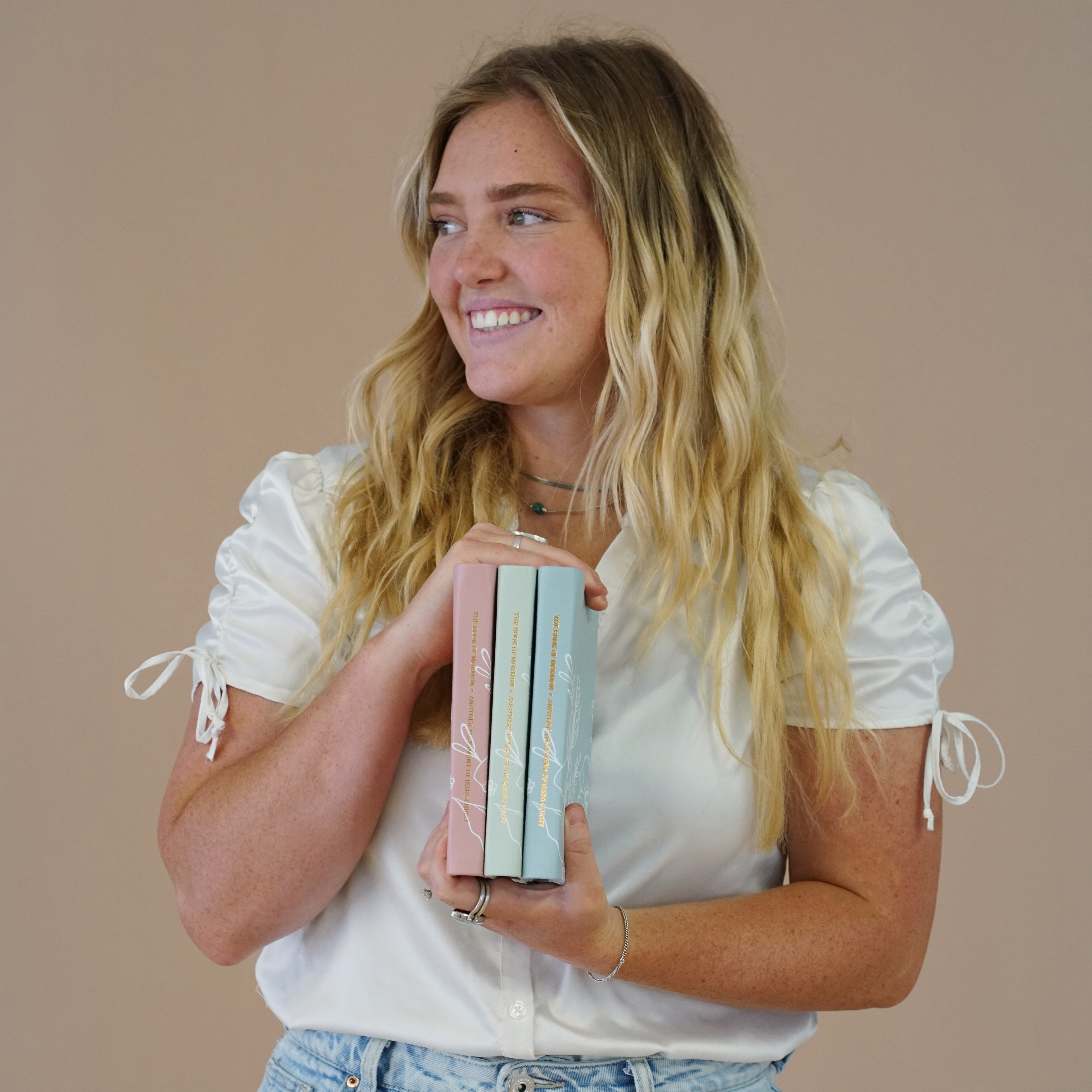 Hand-Bound Genuine Leather Book of Mormon - Wildflower Meadow (29 Colors) - LDP-HB-PBM-WM
