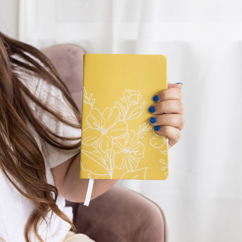 Hand-Bound Genuine Leather Book of Mormon - Wildflower Meadow (29 Colors) - LDP-HB-PBM-WM