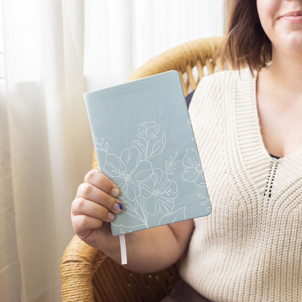 Hand-Bound Genuine Leather Book of Mormon - Wildflower Meadow (29 Colors) - LDP-HB-PBM-WM