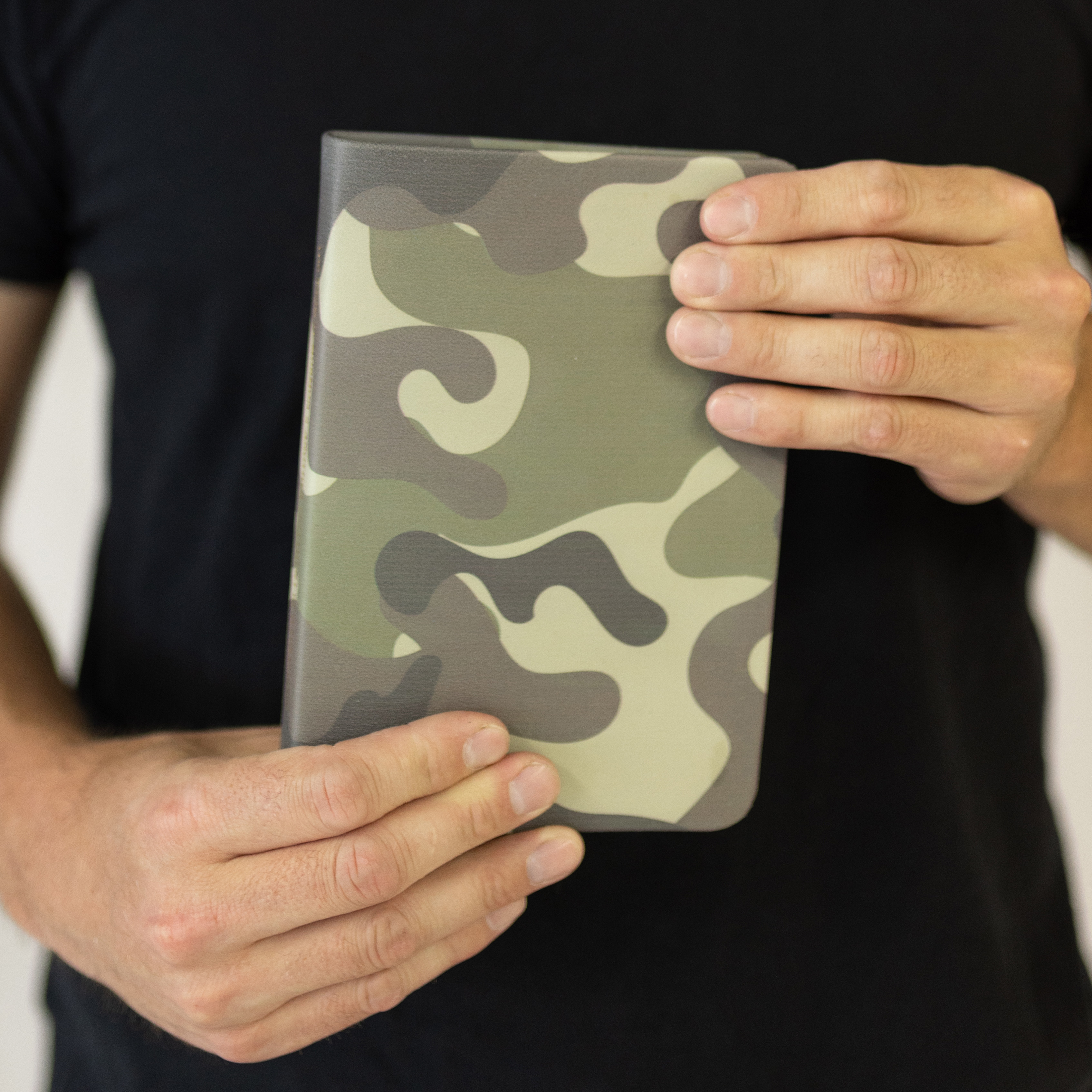 Hand-Bound Genuine Leather Book of Mormon - Army Camo - LDP-HB-PBM-MNT-ARC