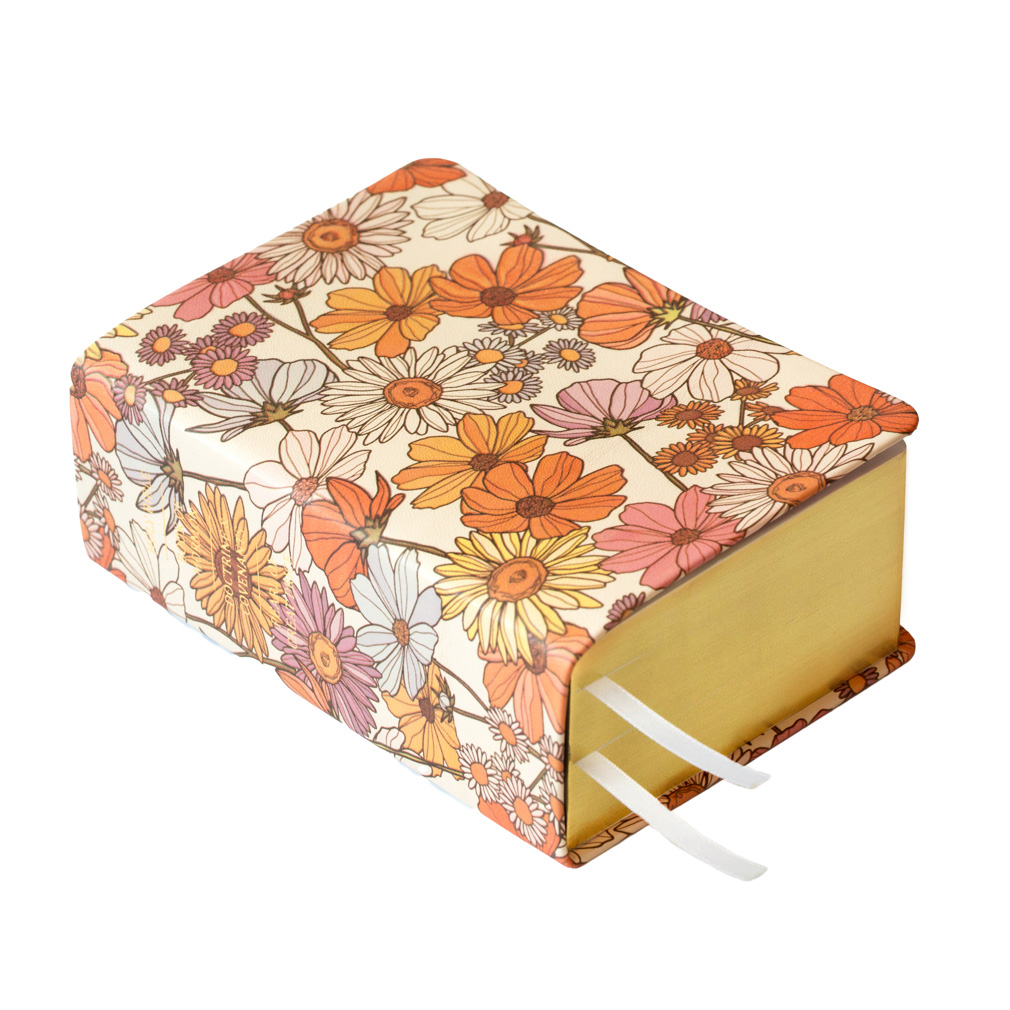 Large Hand-Bound Genuine Leather Quad - Boho Bloom - LDP-HB-PLQ-BNE-BB