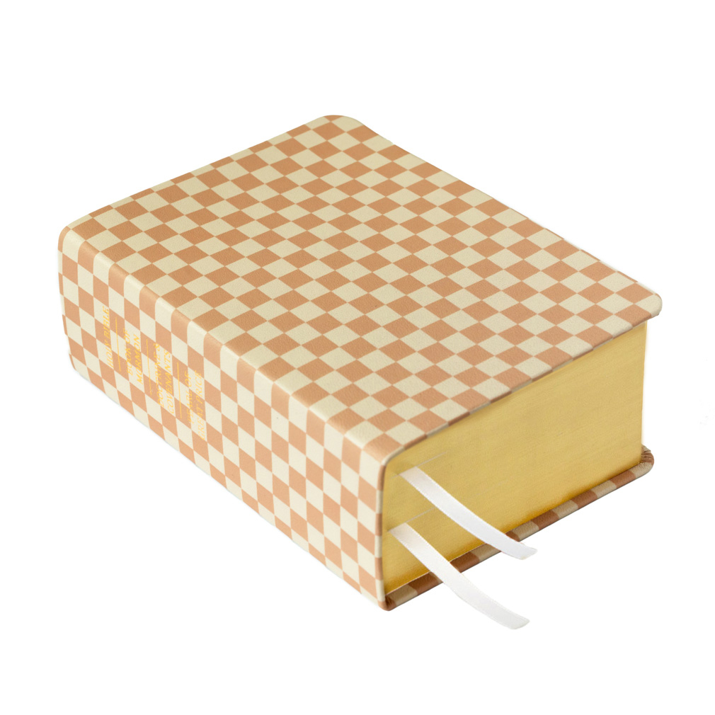 Large Hand-Bound Genuine Leather Quad - Rustic Checkers - LDP-HB-PLQ-BNE-RCH