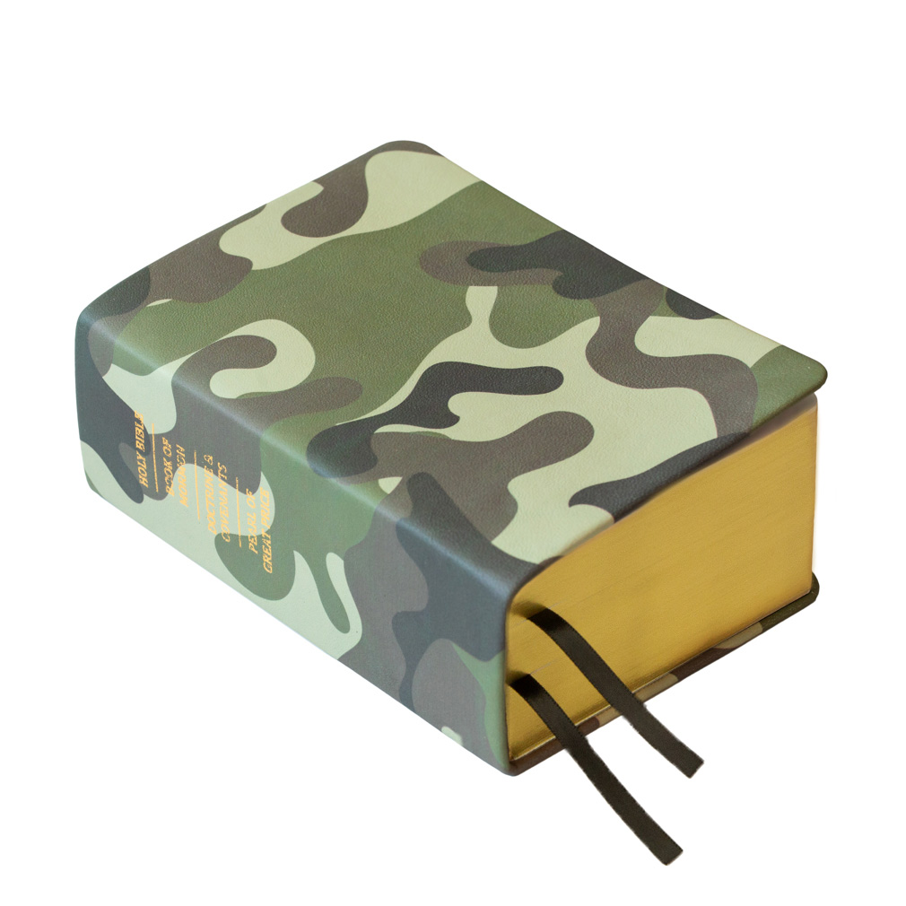 Hand-Bound Genuine Leather Quad - Army Camo - LDP-HB-PRQ-MNT-ARC