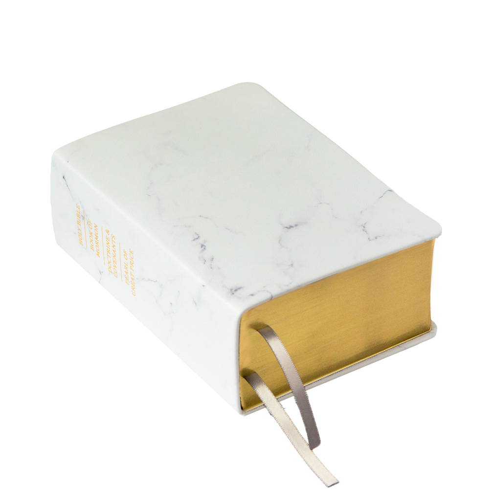 Hand-Bound Genuine Leather Triple - Carrara Marble - LDP-HB-PRT-WHT-CM