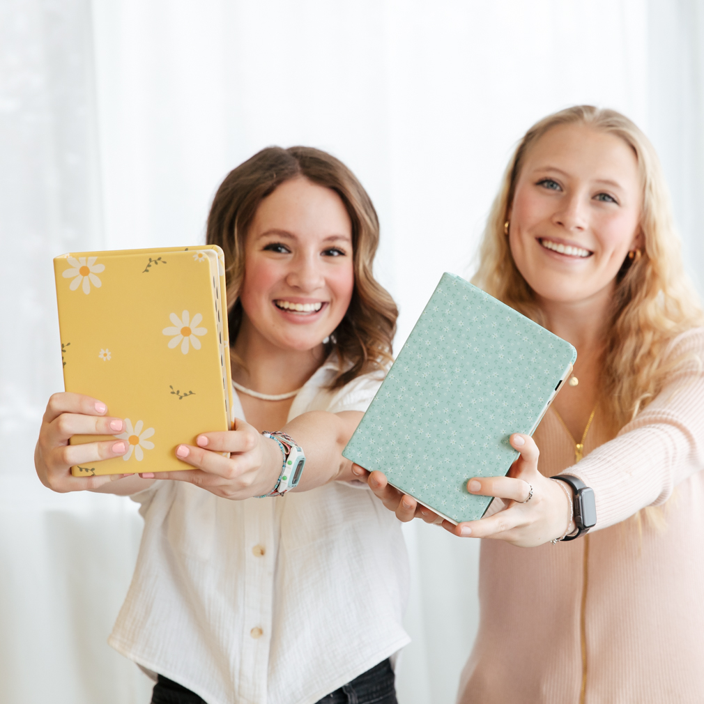 Hand-Bound Genuine Leather Quad - Daisy May (6 Colors) - LDP-HB-PRQ-DM