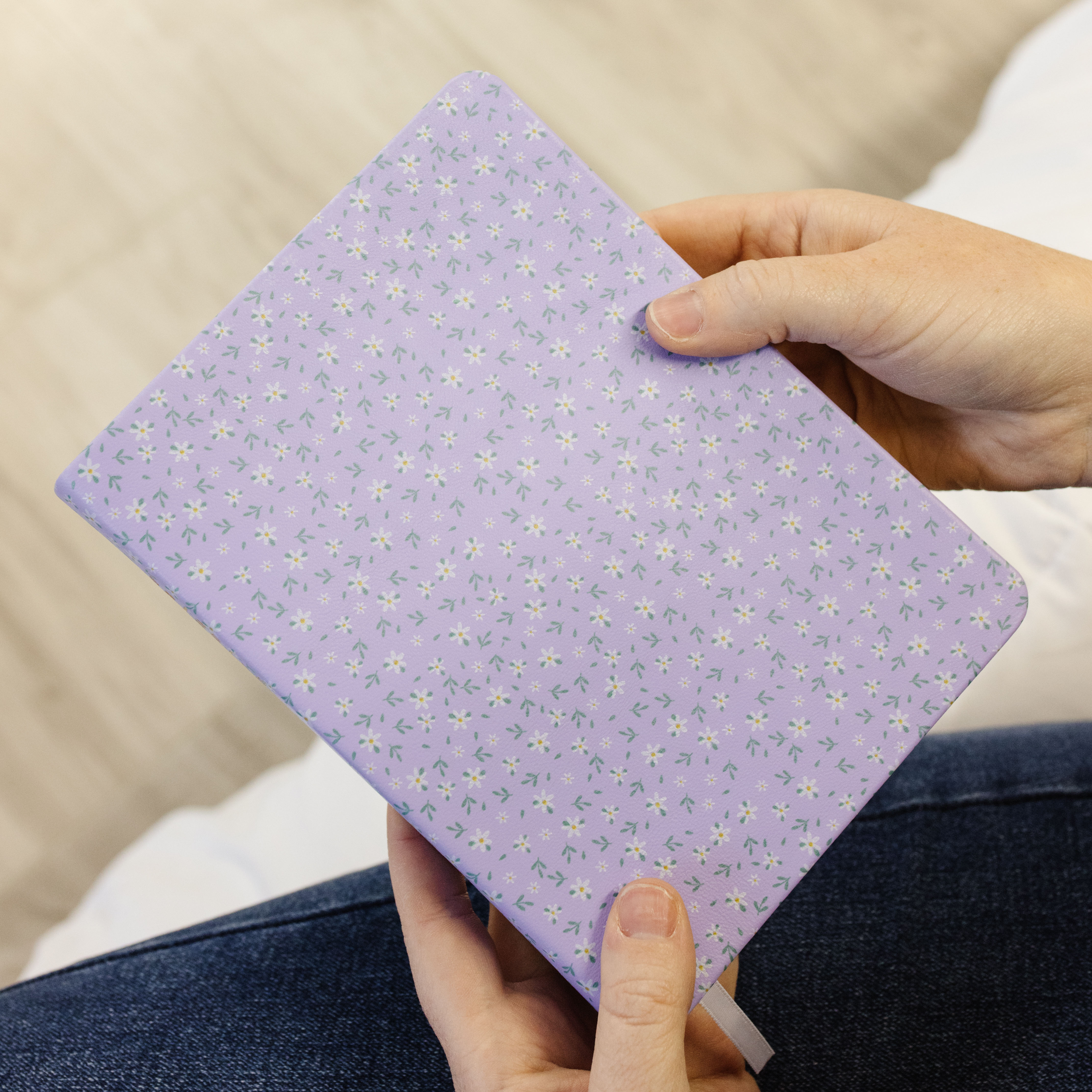 Hand-Bound Genuine Leather Triple - Daisy May (6 Colors) - LDP-HB-PRT-DM