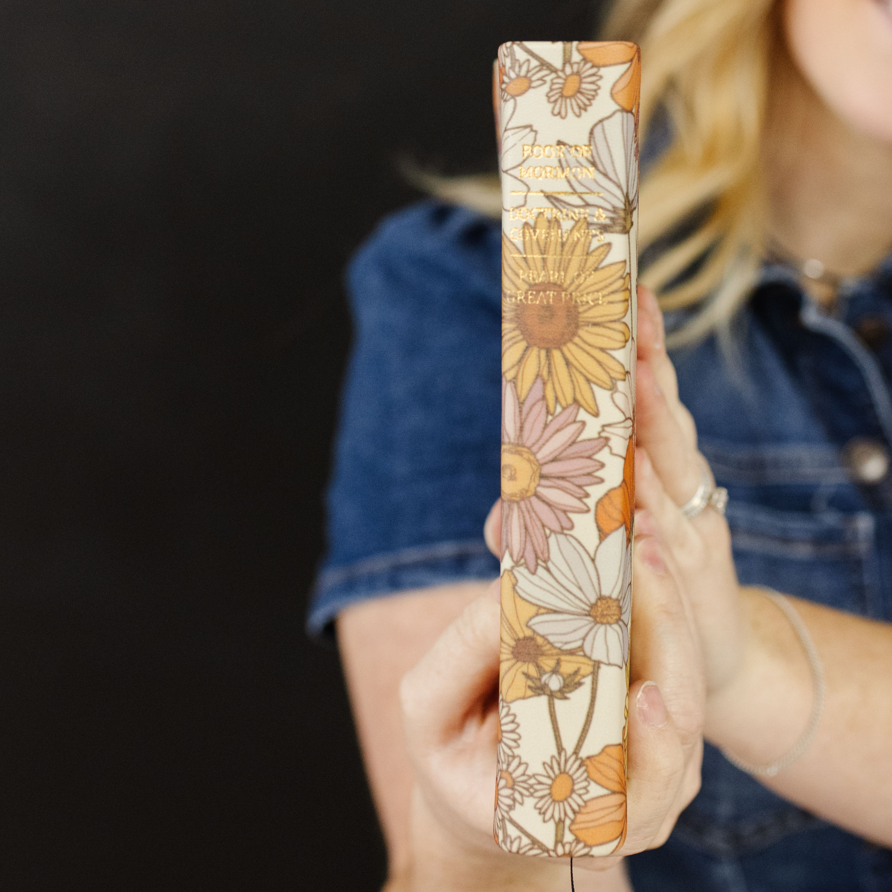 Hand-Bound Genuine Leather Triple - Boho Bloom - LDP-HB-PRT-BNE-BB