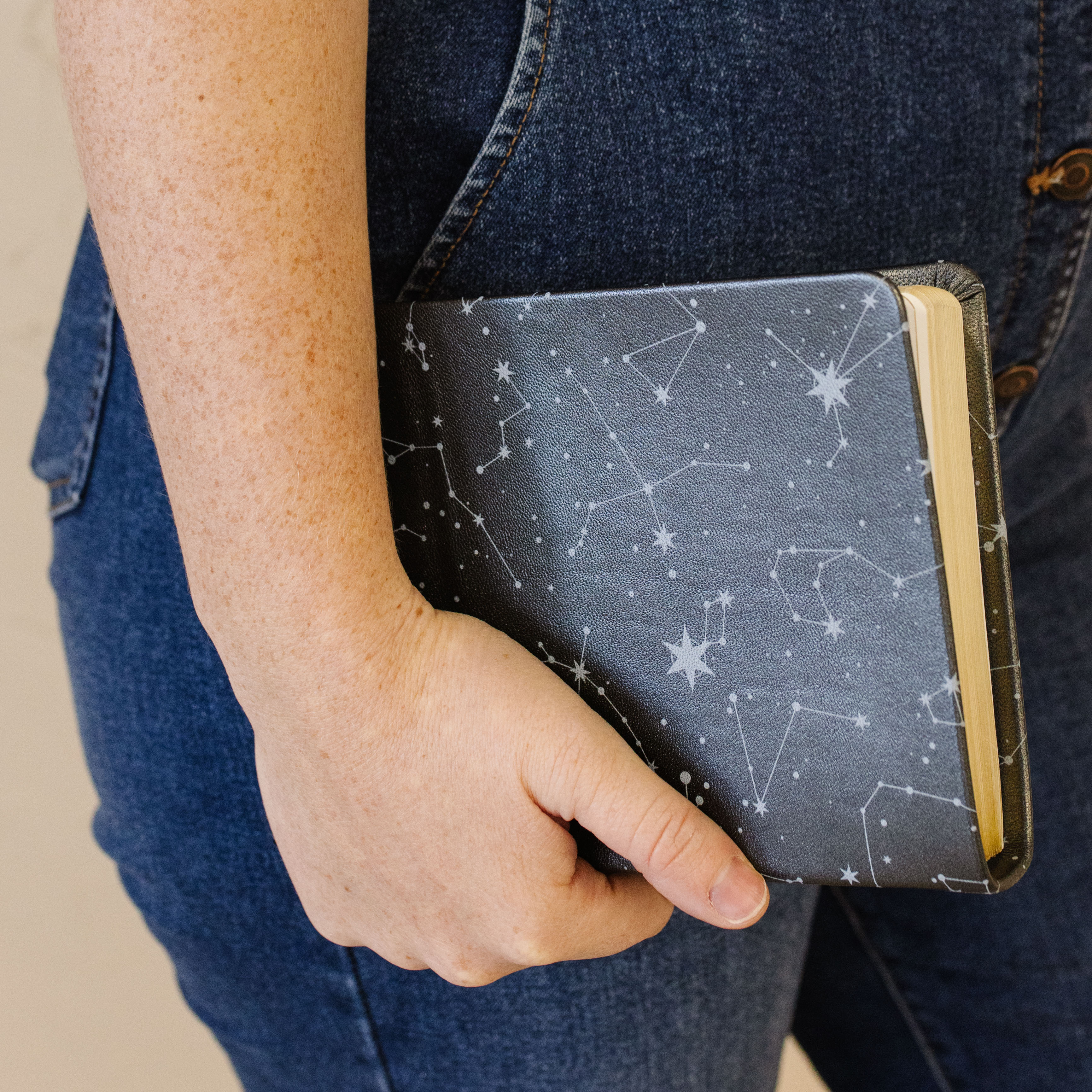 Hand-Bound Genuine Leather Triple - Zodiac Constellations - LDP-HB-PRT-PZM-ZC
