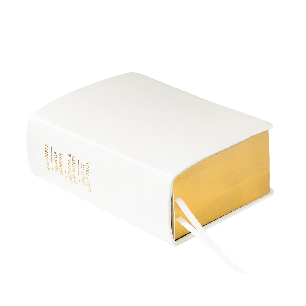 Pre-Made Hand-Bound Genuine Leather Quad - White - LDP-HB-RQ-WHT-PM