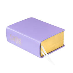 Pre-Made Hand-Bound Genuine Leather Quad - Lavender