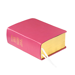 Pre-Made Hand-Bound Genuine Leather Quad - Pink