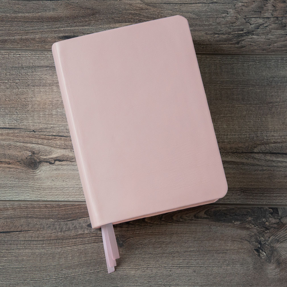 Hand-Bound Genuine Leather Bible - Blush Pink - LDP-HB-RB-BPK