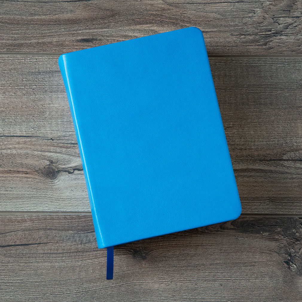 Hand-Bound Genuine Leather Bible - Aqua Blue - LDP-HB-RB-ABL