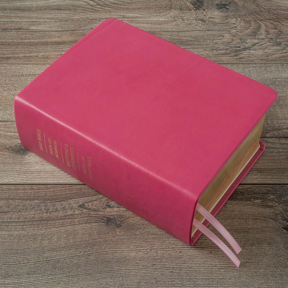 Hand-Bound Genuine Leather Quad - Bright Fuchsia - LDP-HB-RQ-BFS