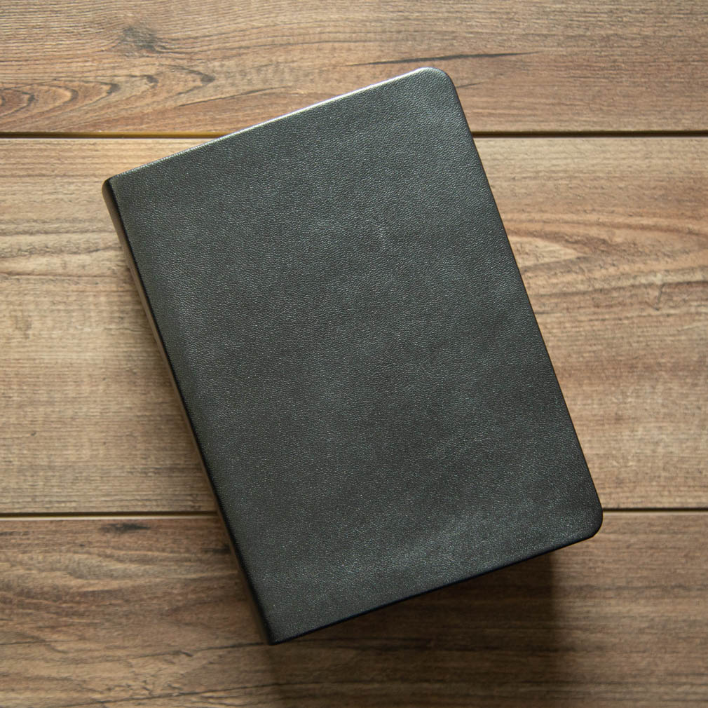 Hand-Bound Genuine Leather Triple - Pearlized Gunmetal - LDP-HB-RT-PZM