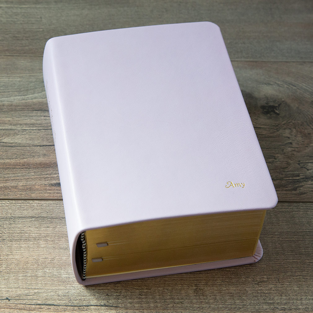 Hand-Bound Genuine Leather Quad - Lavender - LDP-HB-RQ-LVD