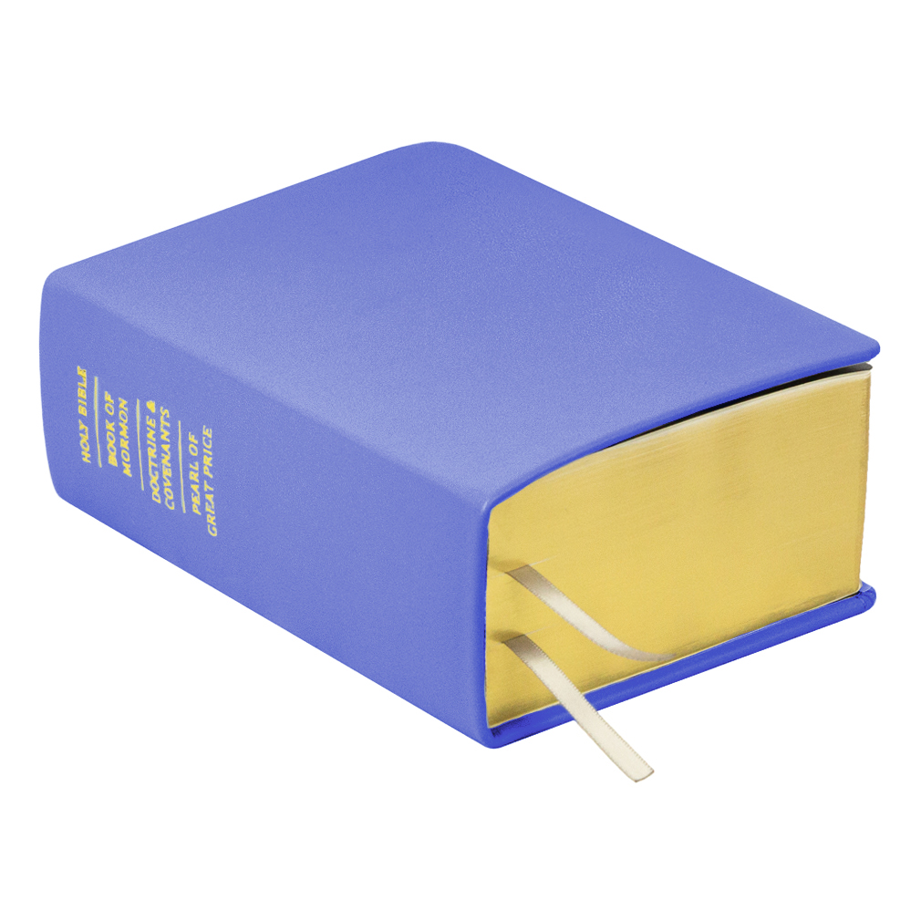 Hand-Bound Genuine Leather Quad - Medium Blue - LDP-HB-RQ-MBL