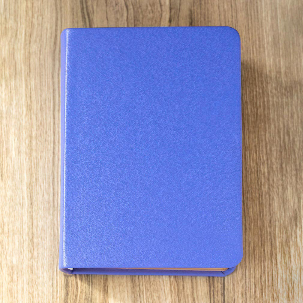 Hand-Bound Genuine Leather Quad - Medium Blue - LDP-HB-RQ-MBL