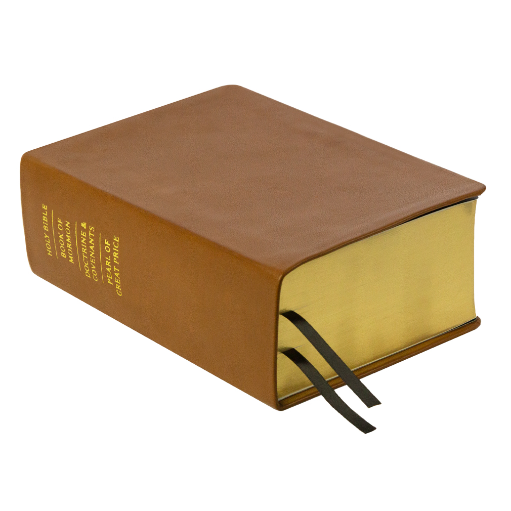 Hand-Bound Genuine Leather Quad - Caramel Brown - LDP-HB-RQ-CBR