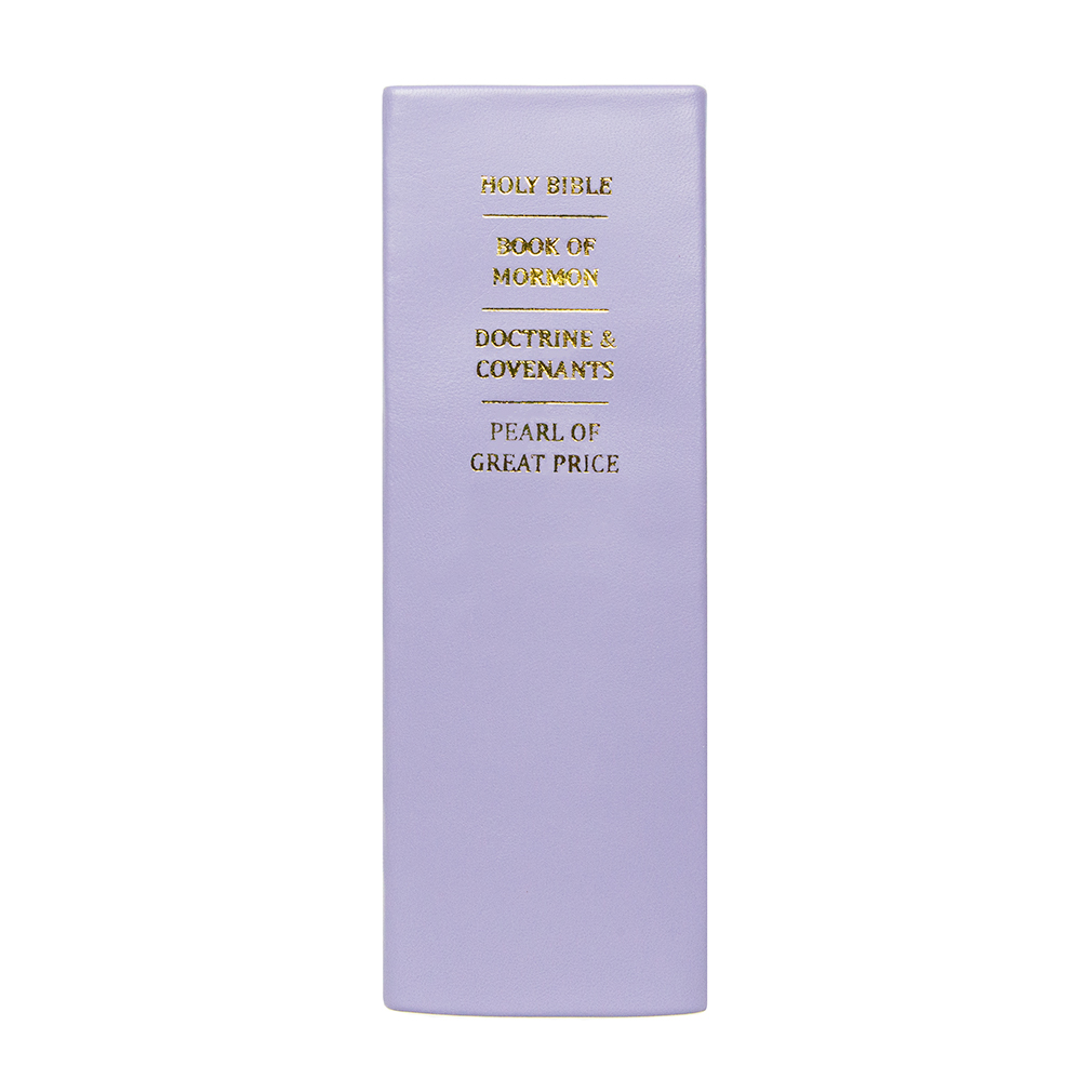 Hand-Bound Genuine Leather Quad - Lavender - LDP-HB-RQ-LVD