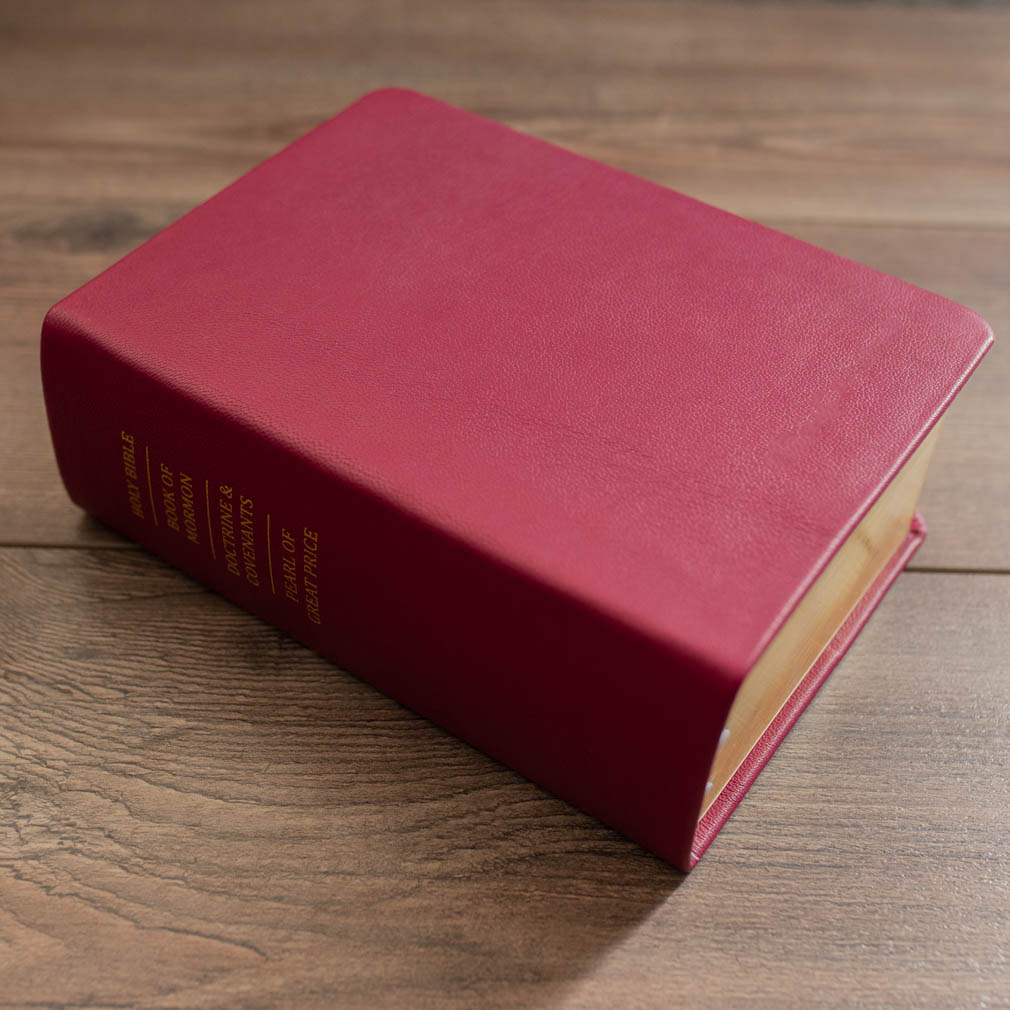 Hand-Bound Genuine Leather Quad - Red Plum - LDP-HB-RQ-RDP