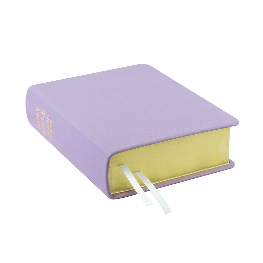 Hand-Bound Genuine Leather Bible - Lavender - LDP-HB-RB-LVD