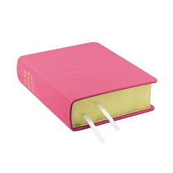 Hand-Bound Genuine Leather Bible - Pink