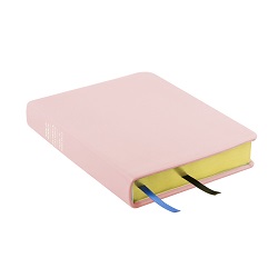 Hand-Bound Genuine Leather Triple - Blush Pink pink lds scriptures, custom lds scriptures, pink lds scripture, pink triple combination,color triple combination scriptures,pink triple combination scriptures