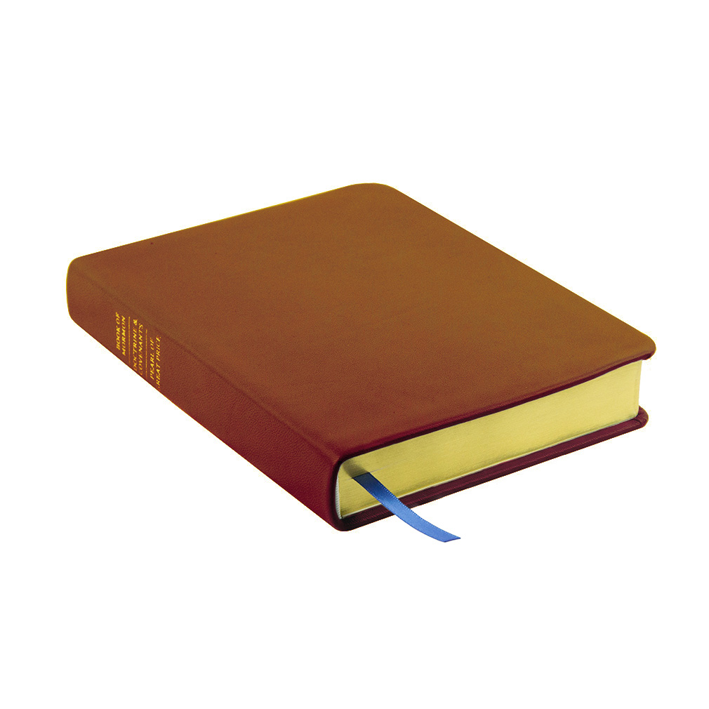 Hand-Bound Genuine Leather Triple - Caramel Brown - LDP-HB-RT-CBR