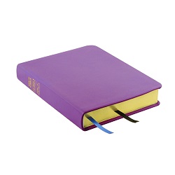 Hand-Bound Genuine Leather Triple - Lilac