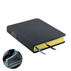 Hand-Bound Genuine Leather Triple - Pearlized Gunmetal
