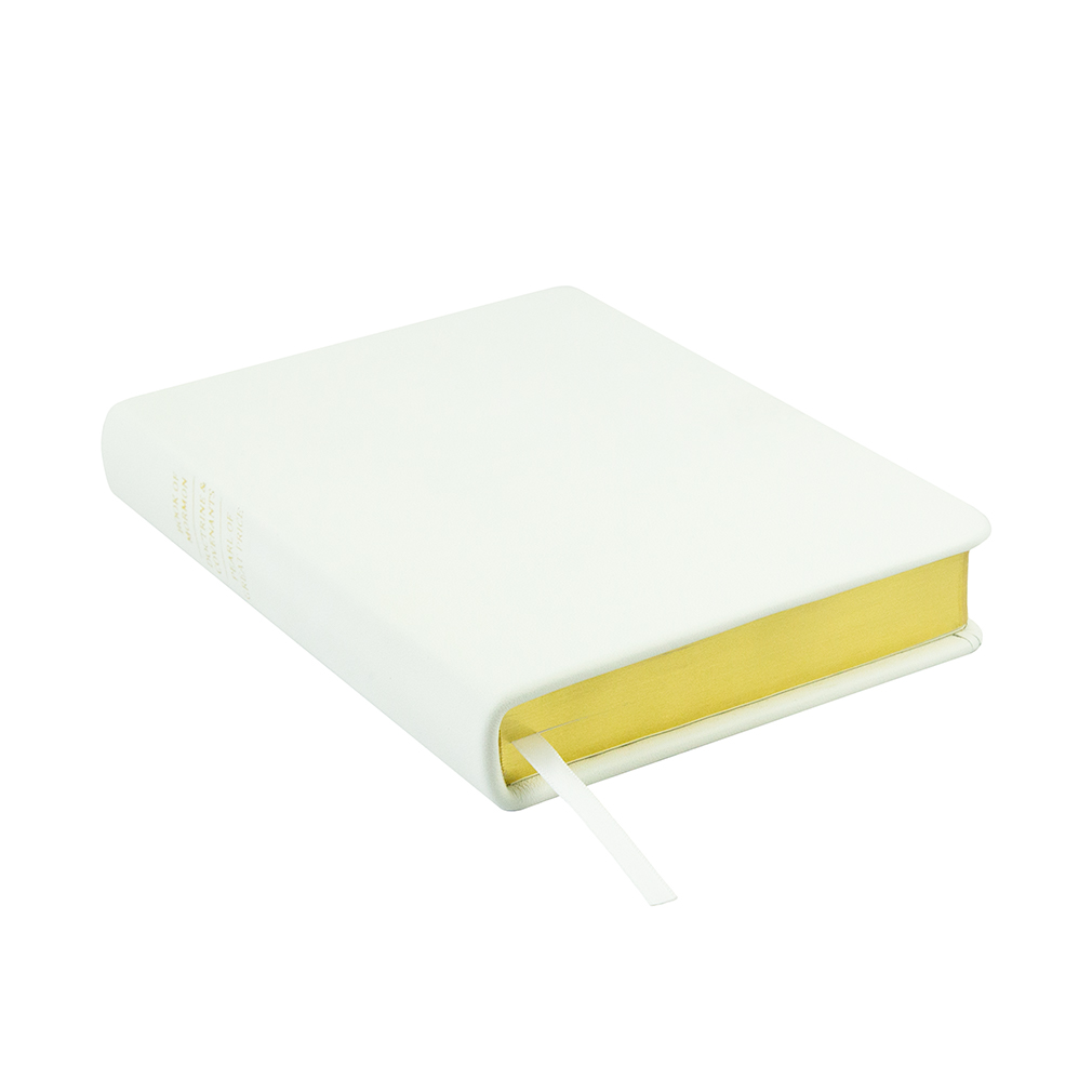 Hand-Bound Genuine Leather Triple - White - LDP-HB-RT-WHT