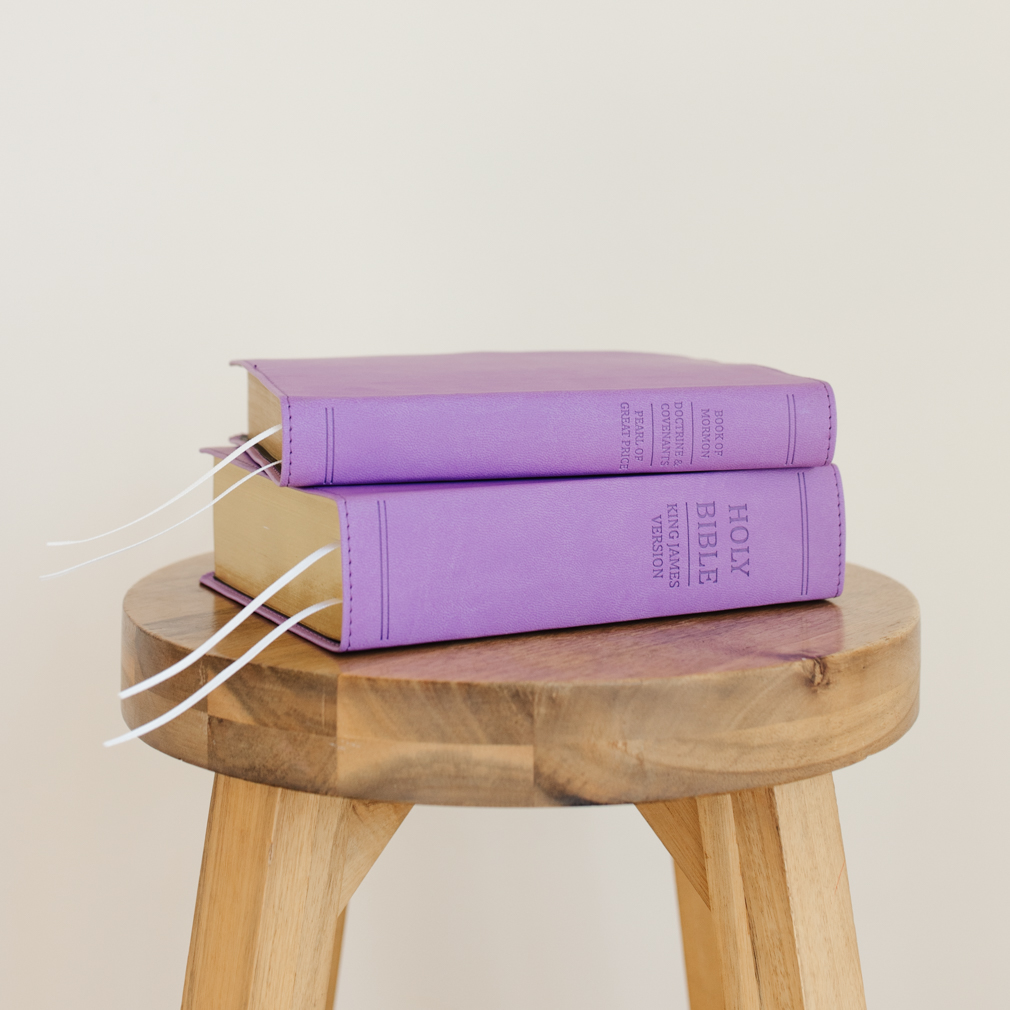 Hand-Bound Simulated Leather Bible - Wisteria Purple - LDP-HB-RB-WP