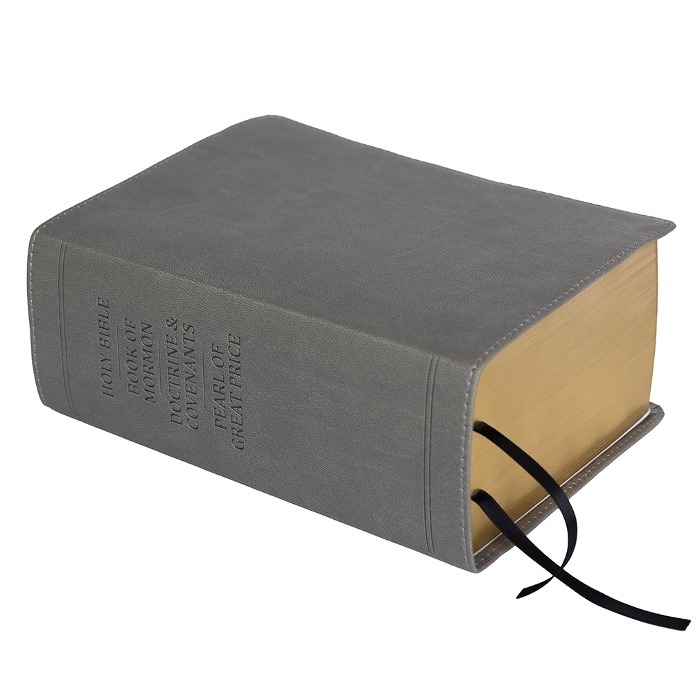 Hand-Bound Simulated Leather Quad - Falcon Gray - LDP-HB-RQ-FG