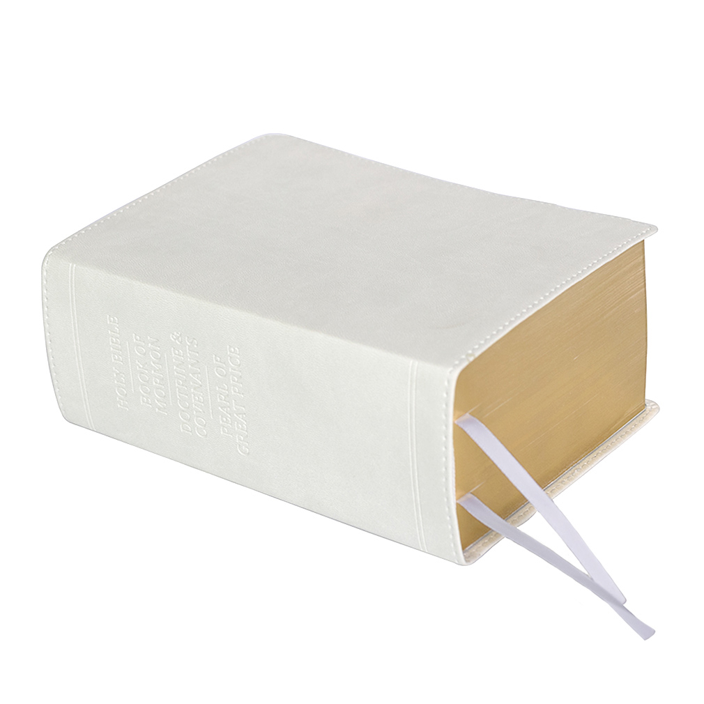 Hand-Bound Simulated Leather Quad - Cloud White - LDP-HB-RQ-CW