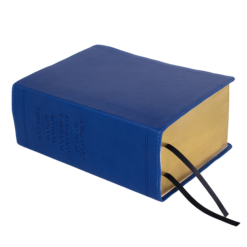 Hand-Bound Simulated Leather Quad - Mountain Blue - LDP-HB-RQ-MB