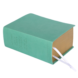 Hand-Bound Simulated Leather Quad - Tropical Turquoise