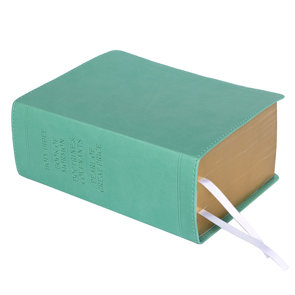 Hand-Bound Simulated Leather Quad - Tropical Turquoise - LDP-HB-RQ-TT