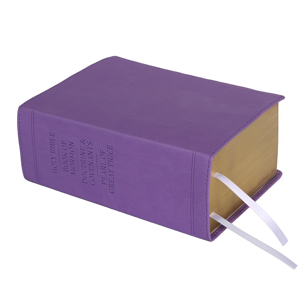 Hand-Bound Simulated Leather Quad - Wisteria Purple - LDP-HB-RQ-WP