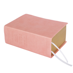 Hand-Bound Simulated Leather Quad - Petal Pink