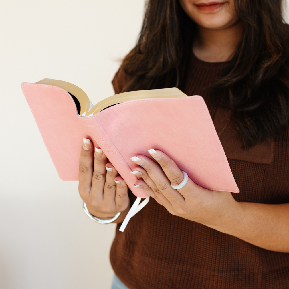 Hand-Bound Simulated Leather Triple - Petal Pink - LDP-HB-RT-PP