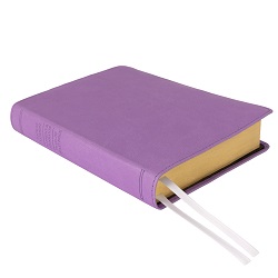 Hand-Bound Simulated Leather Triple - Wisteria Purple