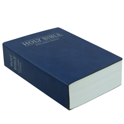 Leatherette Bible - Blue