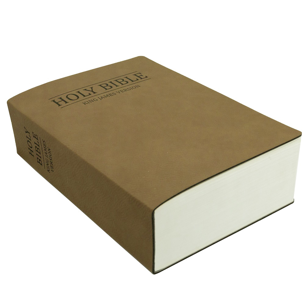 Leatherette Bible - Light Brown - LDP-LSC-B-B-LBR