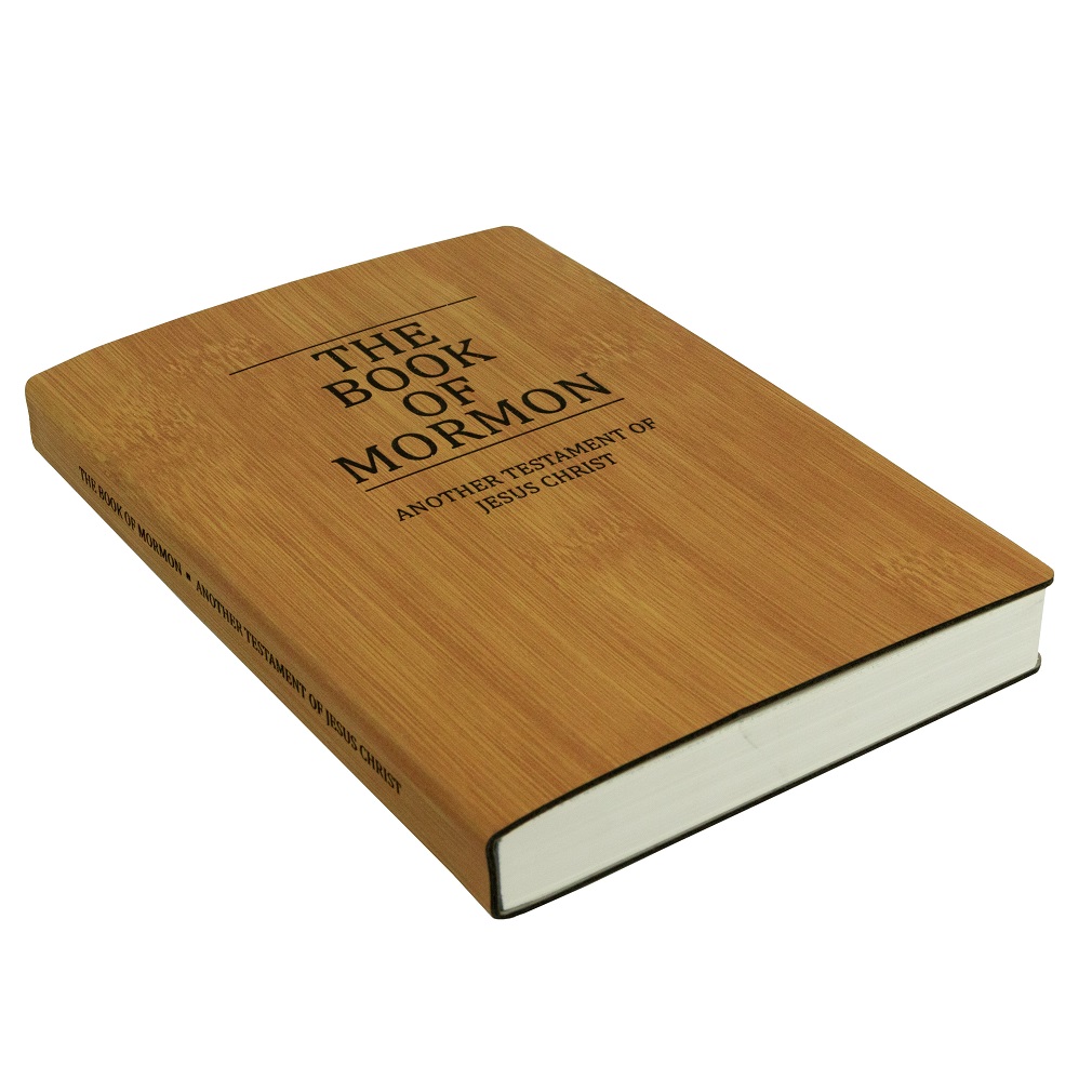 Leatherette Book of Mormon - Bamboo - LDP-LSC-BOM-B-BAMB
