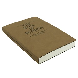 Leatherette Book of Mormon - Light Brown color lds scriptures, light brown lds scriptures, turquoise lds scriptures, blue lds scriptures, green lds scriptures, 
