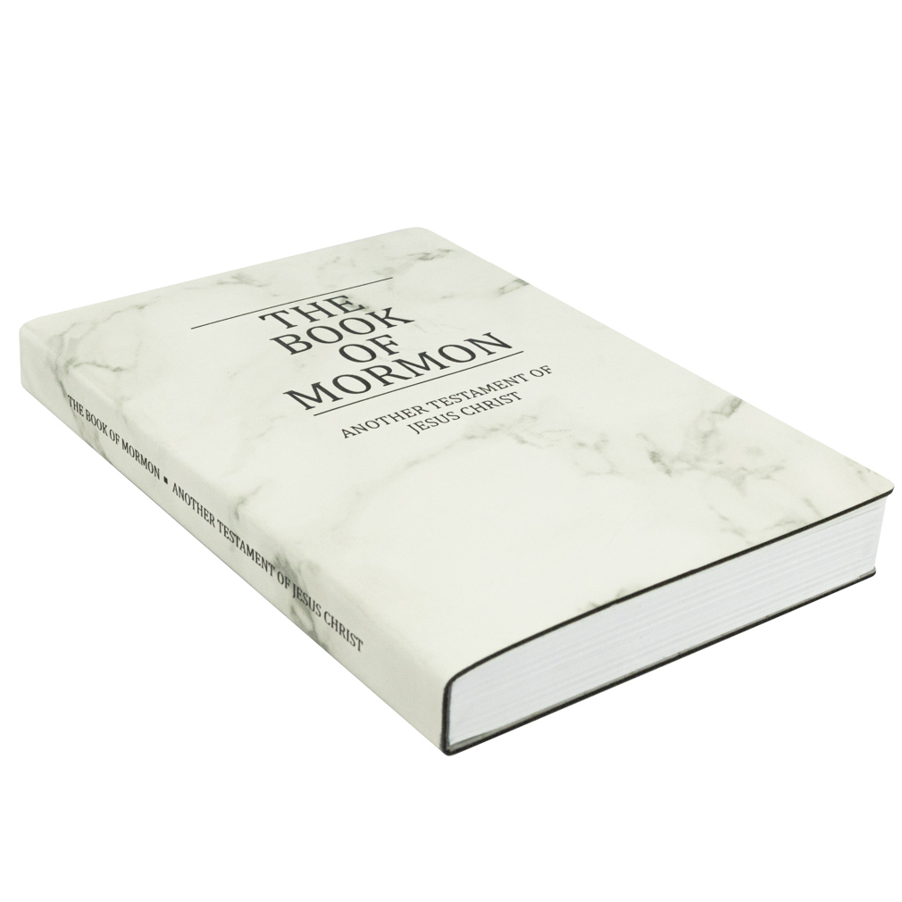 Leatherette Book of Mormon - Marble - LDP-LSC-BOM-B-MARB