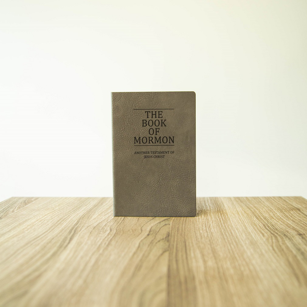 Leatherette Pocket Book of Mormon - Gray - LDP-LSC-PBOM-B-GRY