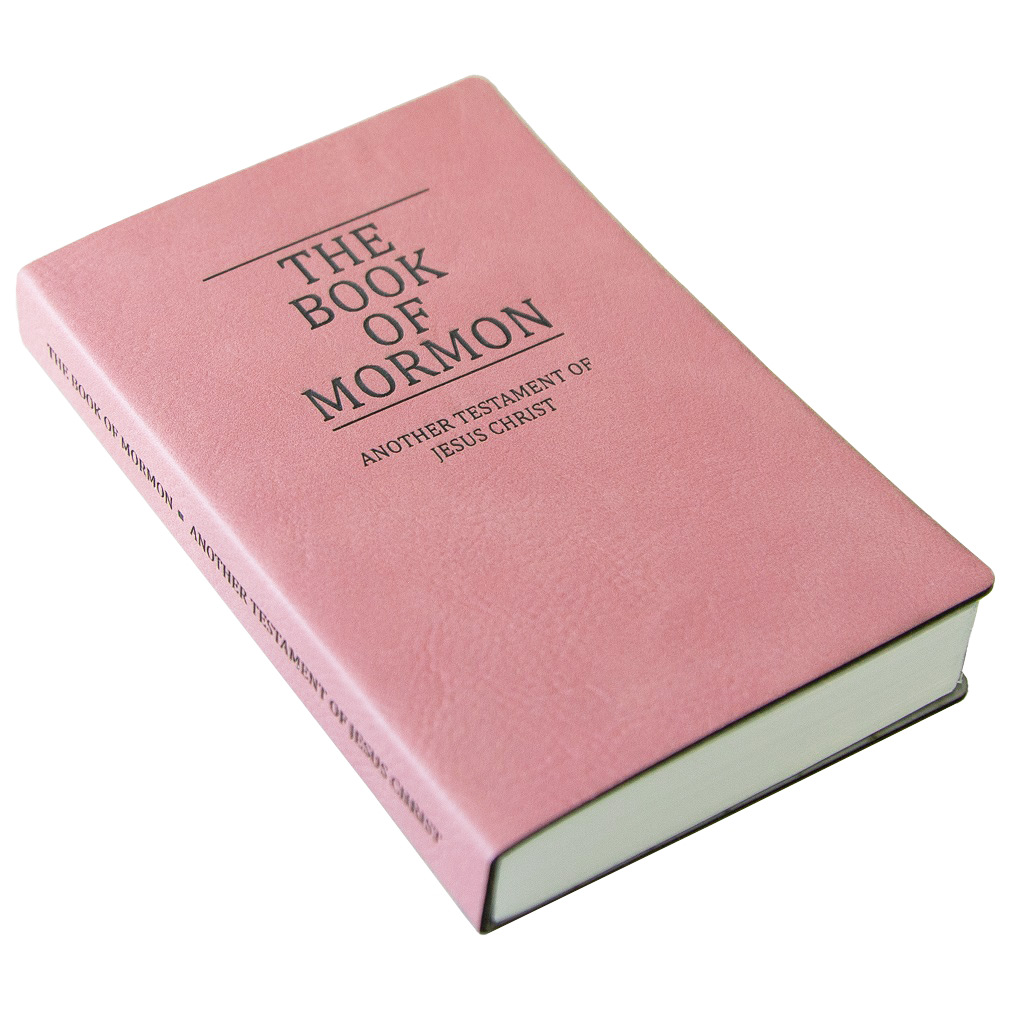 Leatherette Pocket Book of Mormon - Pink - LDP-LSC-PBOM-B-PINK
