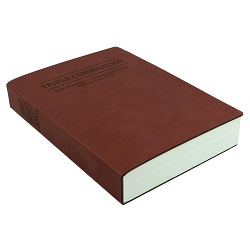 Leatherette Triple - Burgundy color lds scriptures, red lds scriptures, lds scriptures, burgundy lds scriptures